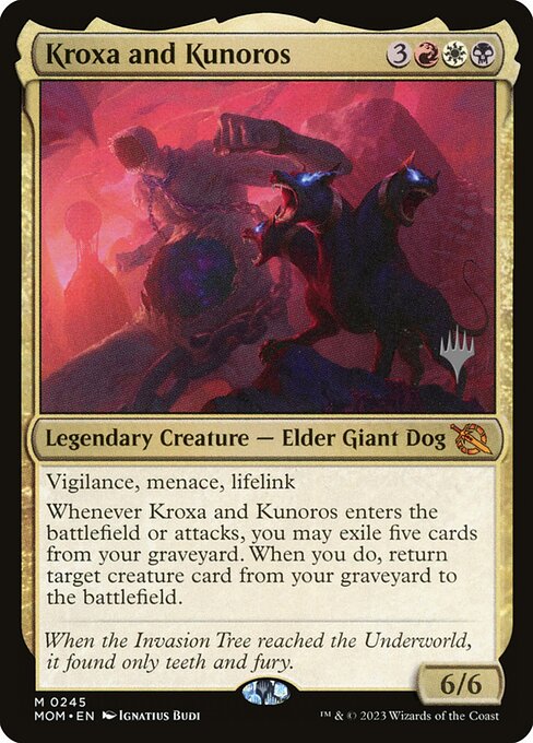 MTG Kroxa and Kunoros PMOM 245p Promo Pack Foil