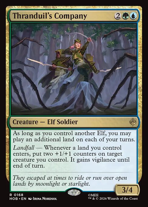 MTG Thranduil's Company HOB 168 Regular Foil