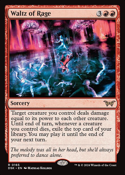 MTG Waltz of Rage DSK 165 Regular Nonfoil
