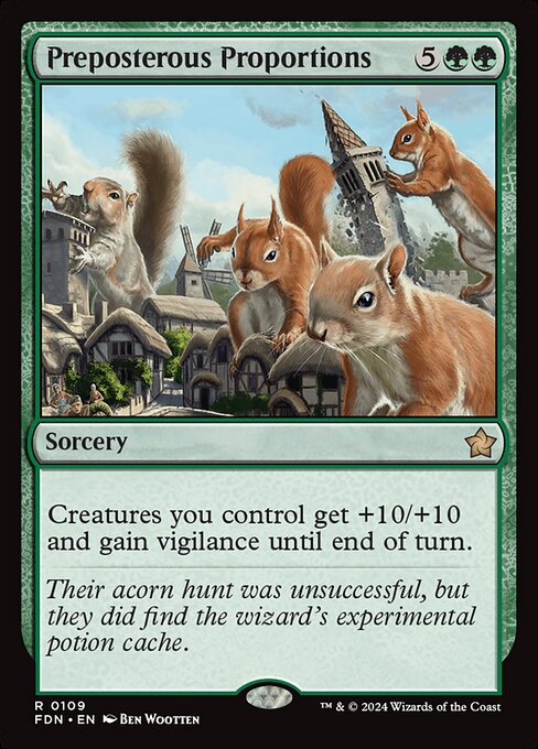 MTG Preposterous Proportions FDN 109 Regular Nonfoil