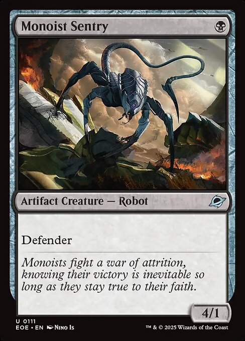 MTG Monoist Sentry EOE 111 Regular Foil