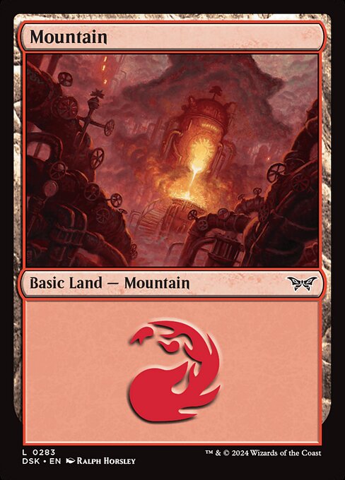 MTG Mountain DSK 283 Regular Foil
