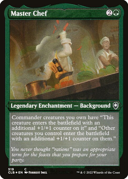 MTG Master Chef CLB 519 Foil Etched Frame Etched