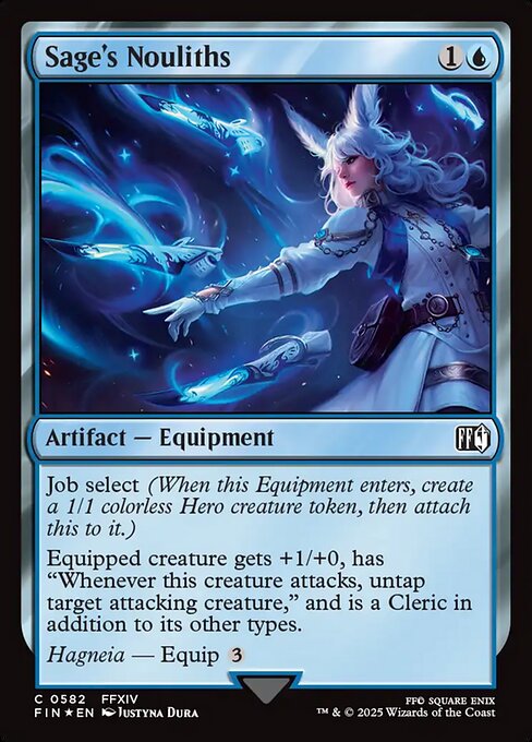 MTG Sage's Nouliths FIN 582 Alternate Art Surge Foil