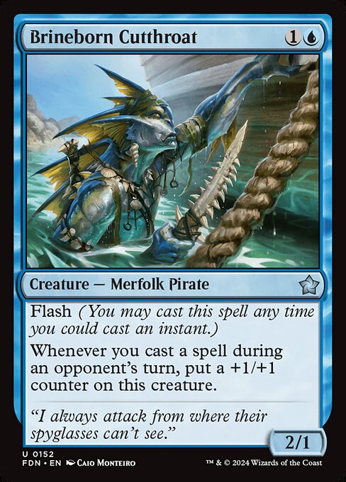 MTG Brineborn Cutthroat FDN 152 Regular Foil