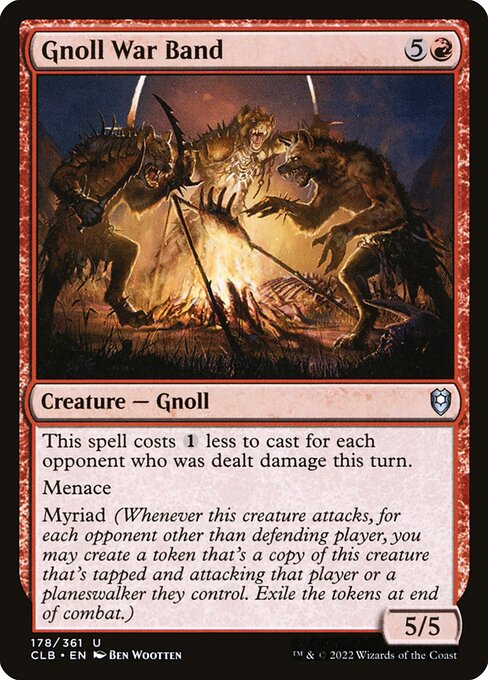 MTG Gnoll War Band CLB 178 Regular Nonfoil