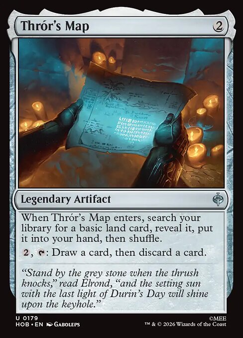 MTG Thrór's Map HOB 179 Regular Nonfoil