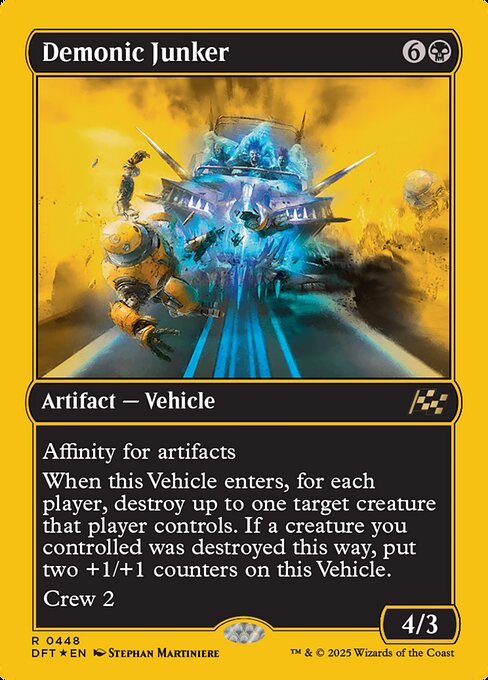 MTG Demonic Junker DFT 448 Regular First-Place Foil