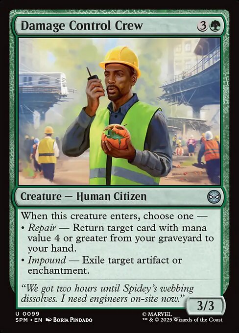 MTG Damage Control Crew SPM 099 Regular Foil
