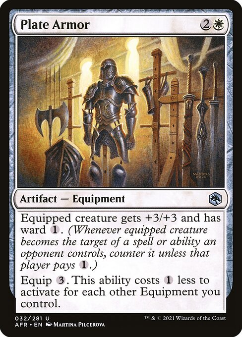 MTG Plate Armor AFR 032 Regular Nonfoil