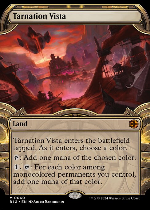 MTG Tarnation Vista BIG 060 Showcase Vault Frame Nonfoil
