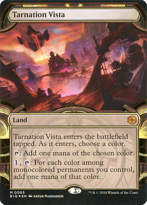 MTG Tarnation Vista BIG 065 Showcase Vault Frame Raised Foil