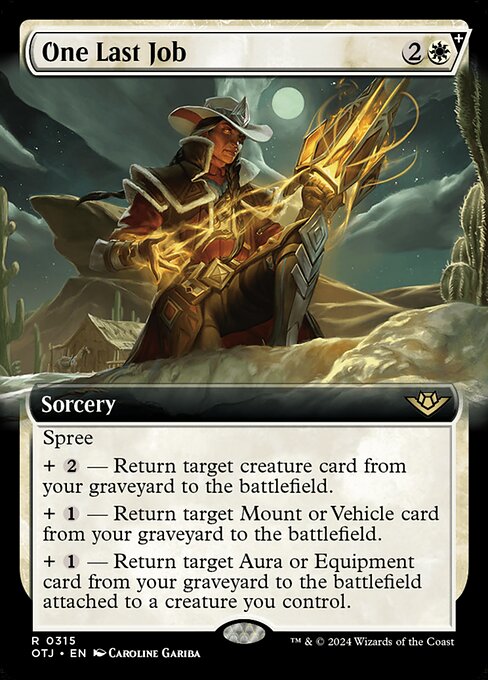 MTG One Last Job OTJ 315 Extended Art Foil