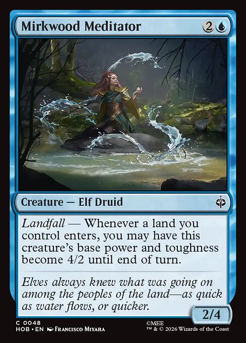 MTG Mirkwood Meditator HOB 048 Regular Foil