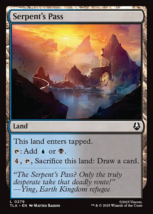 MTG Serpent's Pass TLA 279 Regular Nonfoil