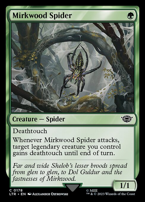 MTG Mirkwood Spider LTR 178 Regular Foil