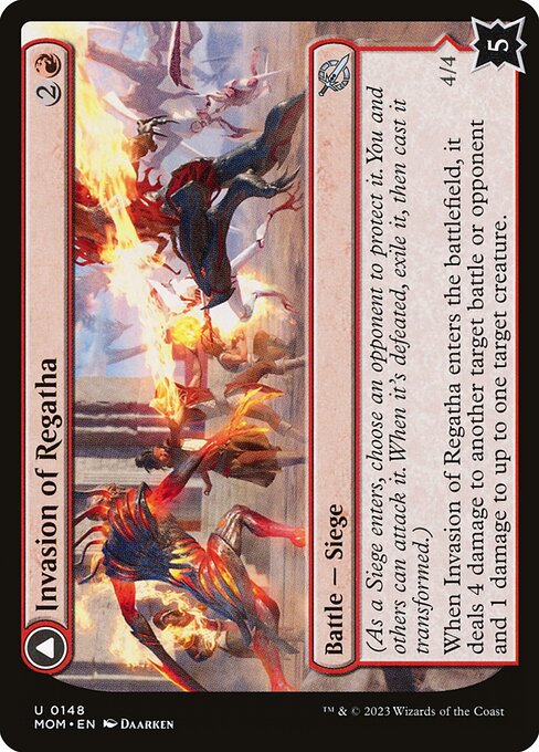 MTG Invasion of Regatha // Disciples of the Inferno MOM 148 Regular Nonfoil