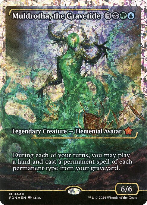 MTG Muldrotha, the Gravetide FDN 440 Japan Showcase Fracture Foil
