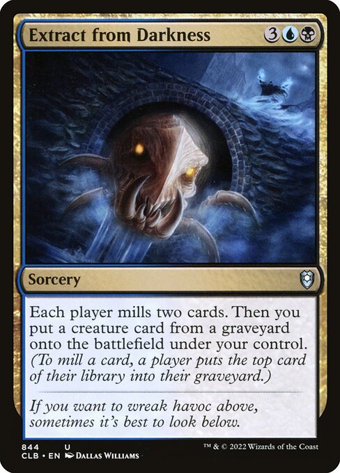 MTG Extract from Darkness CLB 844 Commander Deck Nonfoil