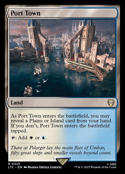 MTG Port Town LTC 323 Alternate Art Nonfoil