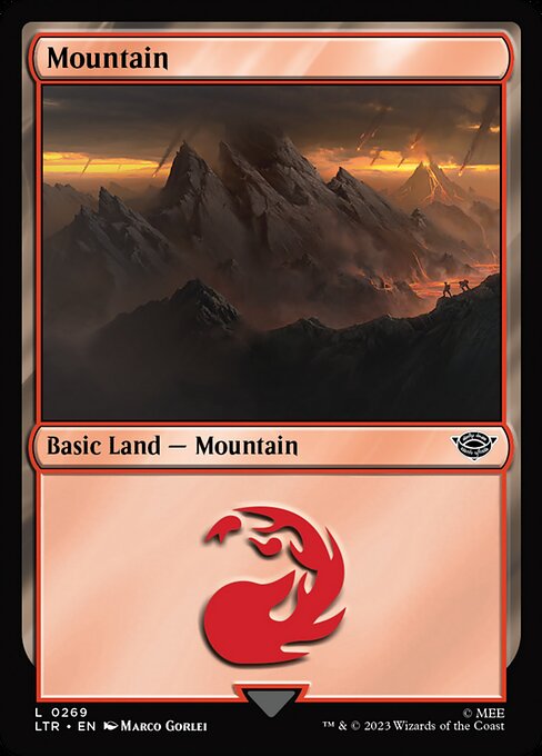 MTG Mountain LTR 269 Regular Foil