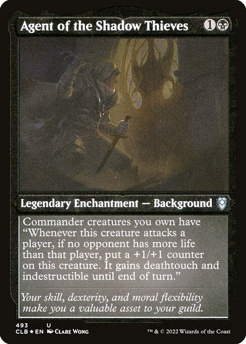 MTG Agent of the Shadow Thieves CLB 493 Foil Etched Frame Etched