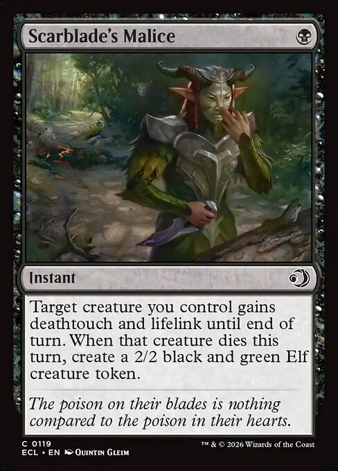 MTG Scarblade's Malice ECL 119 Regular Foil