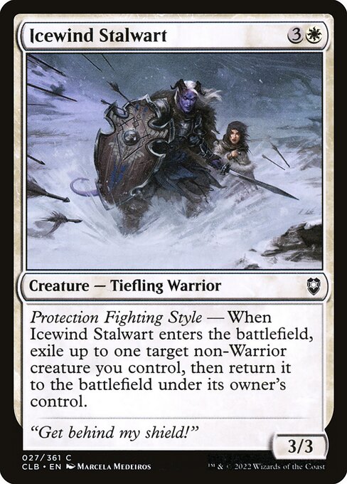 MTG Icewind Stalwart CLB 027 Regular Nonfoil