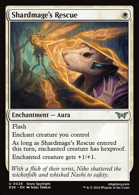 MTG Shardmage's Rescue DSK 029 Regular Foil