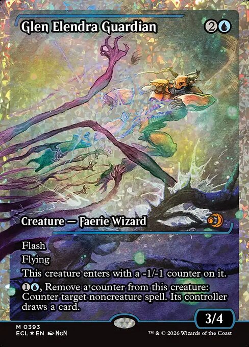MTG Glen Elendra Guardian ECL 393 Full Art Foil