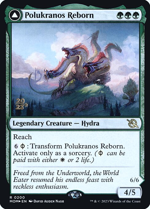 MTG Polukranos Reborn // Polukranos, Engine of Ruin PMOM 200s Prerelease Foil