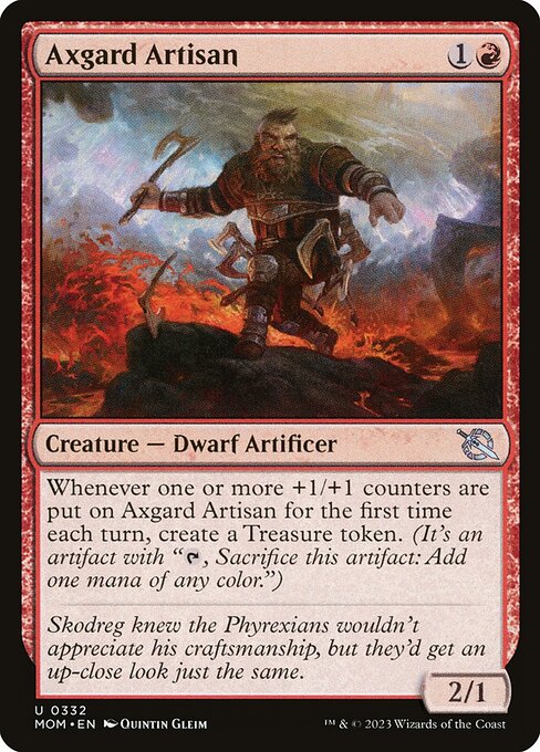 MTG Axgard Artisan MOM 332 Jumpstart Foil