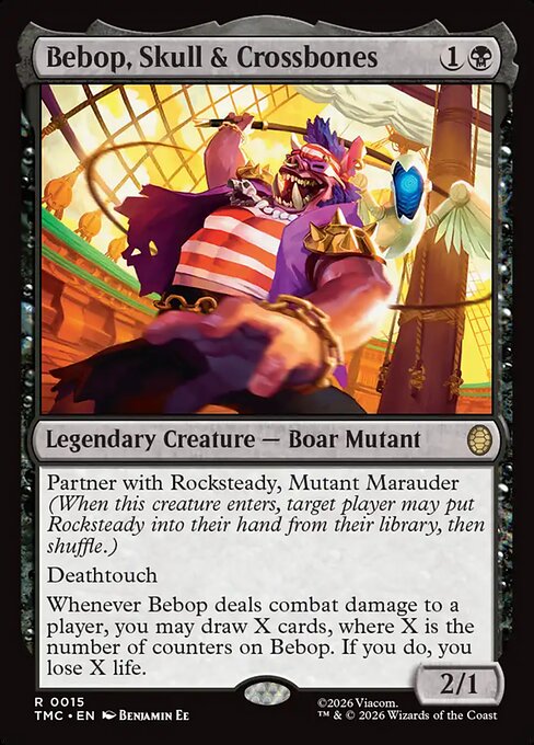 MTG Bebop, Skull & Crossbones TMC 015 Regular Surge Foil