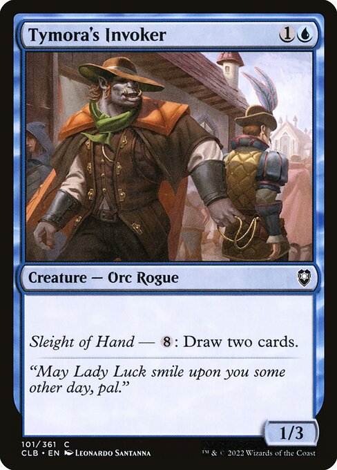 MTG Tymora's Invoker CLB 101 Regular Foil