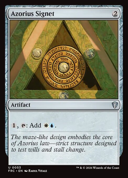 MTG Azorius Signet FRC 053 Standard Nonfoil front