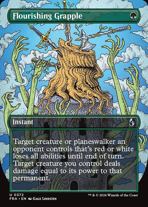 MTG Flourishing Grapple FRA 372 Braintwister Series Nonfoil front