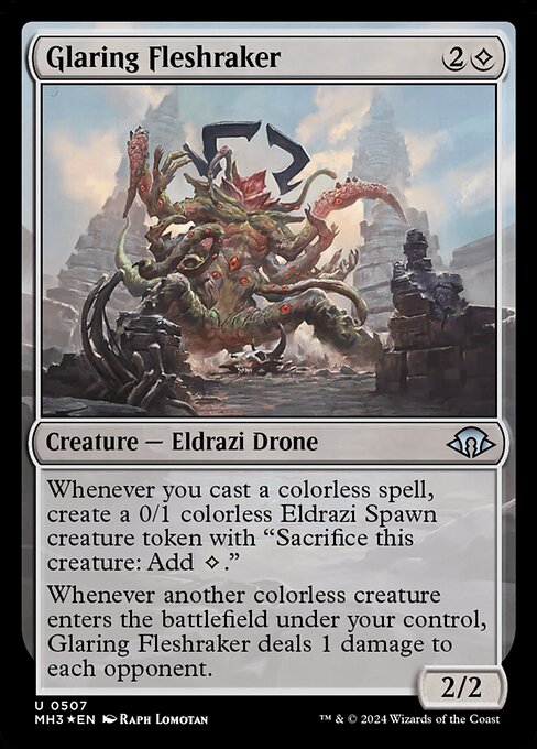 MTG Glaring Fleshraker MH3 507 Ripple Foil Ripple Foil