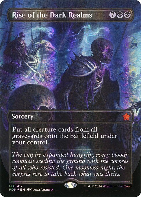 MTG Rise of the Dark Realms FDN 387 Borderless Mana Foil