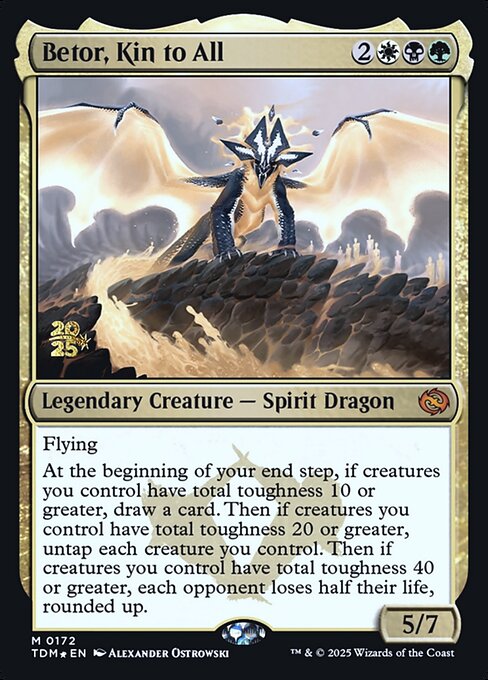 MTG Betor, Kin to All PTDM 172s Prerelease Foil