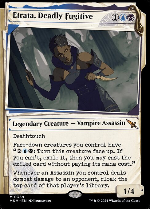 MTG Etrata, Deadly Fugitive MKM 359 Showcase Dossier Nonfoil