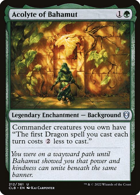 MTG Acolyte of Bahamut CLB 212 Regular Nonfoil