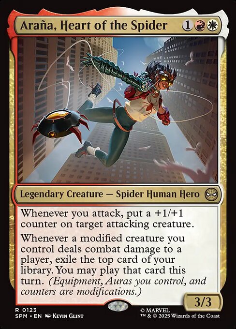 MTG Araña, Heart of the Spider SPM 123 Regular Nonfoil