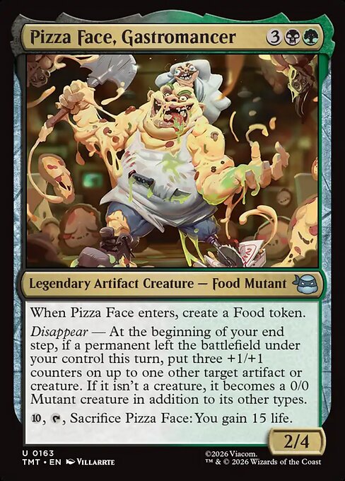 MTG Pizza Face, Gastromancer TMT 163 Regular Nonfoil