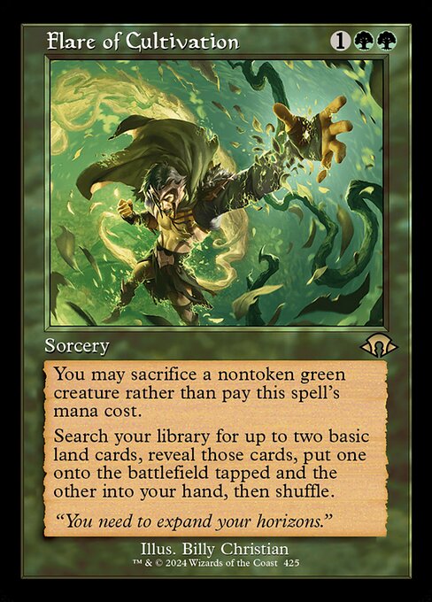 MTG Flare of Cultivation MH3 425 Retro Frame Nonfoil