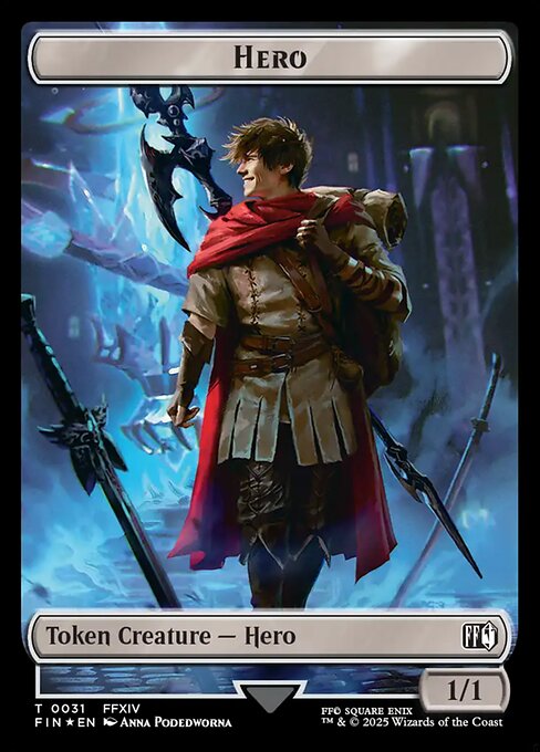MTG Hero Token FIN 031 Token Surge Foil