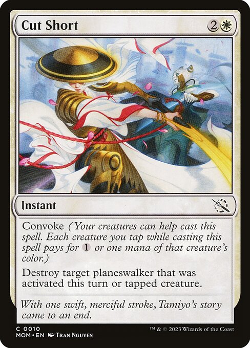 MTG Cut Short MOM 010 Regular Foil