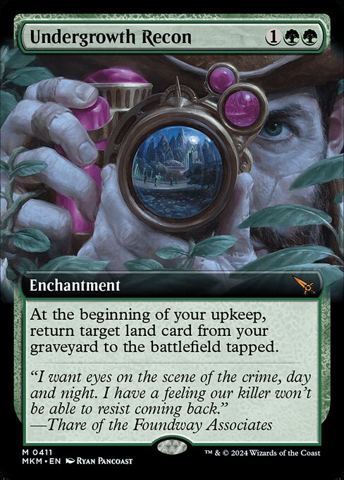 MTG Undergrowth Recon MKM 411 Extended Art Foil