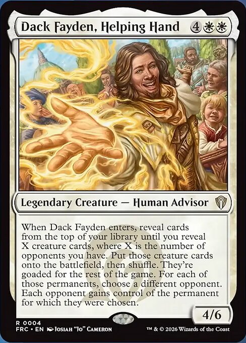 MTG Dack Fayden, Helping Hand FRC 004 Standard Nonfoil front