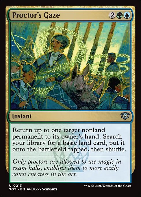 MTG Proctor's Gaze SOS 213 Regular Foil