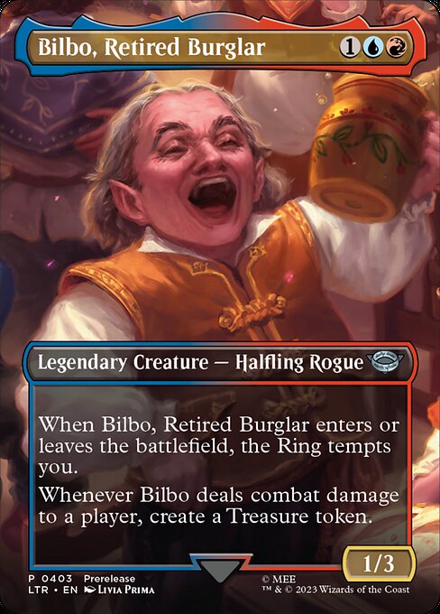 MTG Bilbo, Retired Burglar LTR 403 Borderless Foil
